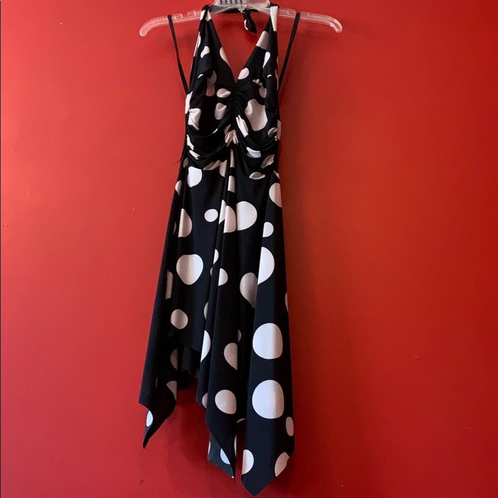 Polka dot Light Material Vintage Halter Dress